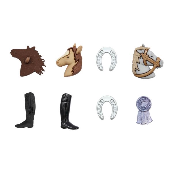 Украшения декоративные пуговицы Фигурки Наездник Dress It Up 6552