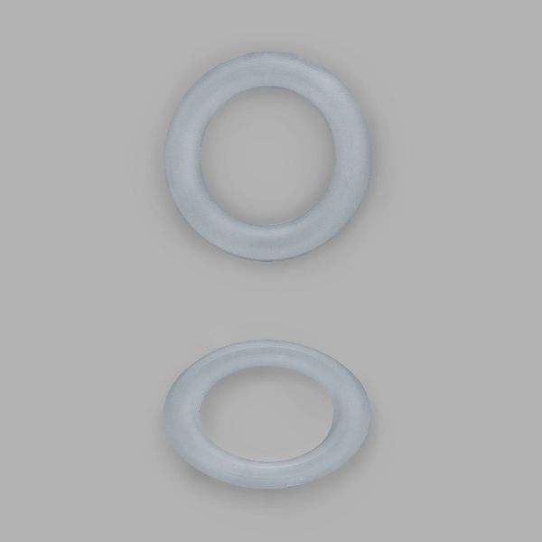 Кольцо уплотнительное пластик под люверс ⌀9.5 мм, прозр, 100 шт