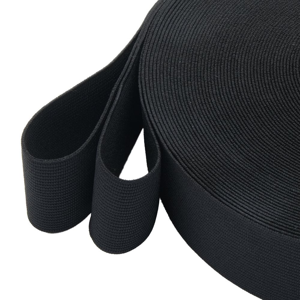 Резинка тканая 35.0 мм / 20 метров, черный