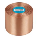 Лента атласная 1-сторонняя 75.0 мм / 33±2 метра, №146 пепельно-каштановый, в термоплёнке, Gamma