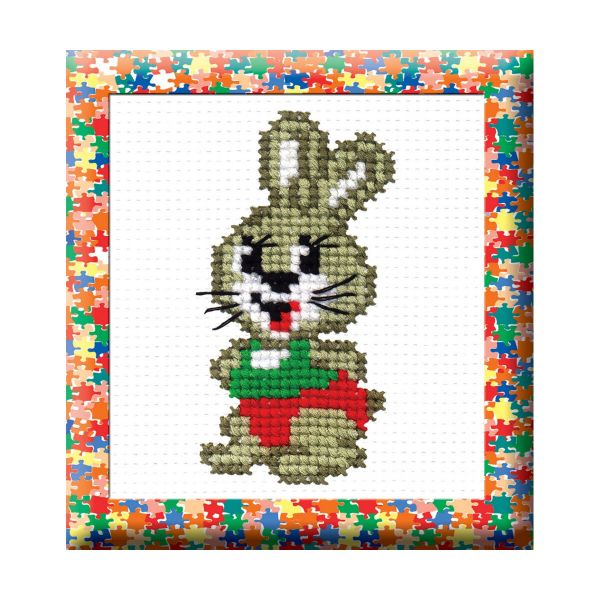 Набор для вышивания нитками РС-Студия, Заяц 5х10 см