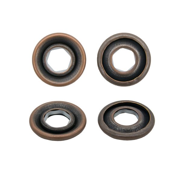 Кнопка клямерная ⌀17.0 мм, медь, (ЧАСТЬ B), 50 шт, BIG