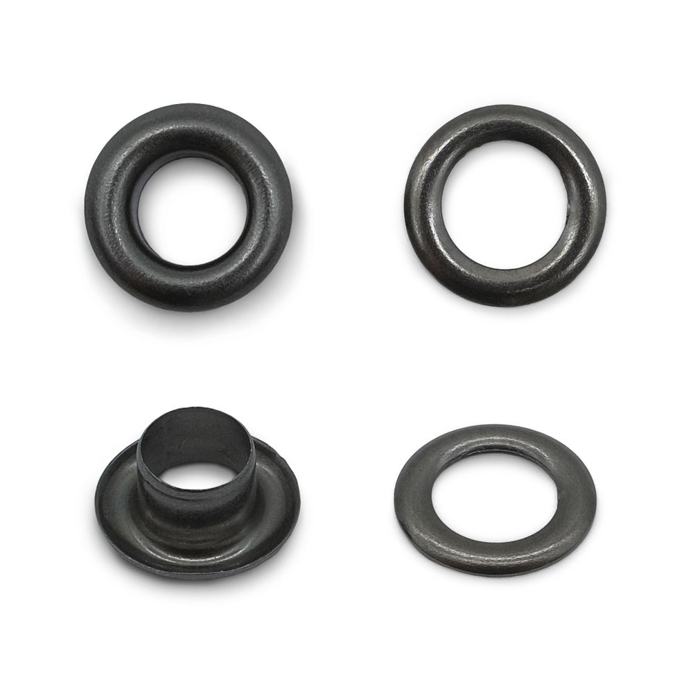 Люверсы металл ⌀_4.0 мм (внутр.), чер.никель, 100 шт, S090810, BIG