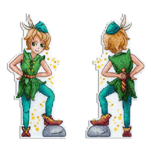 Набор для вышивания на пластиковой канве МП Студия Отважный мальчик 16х8см, Р-1130