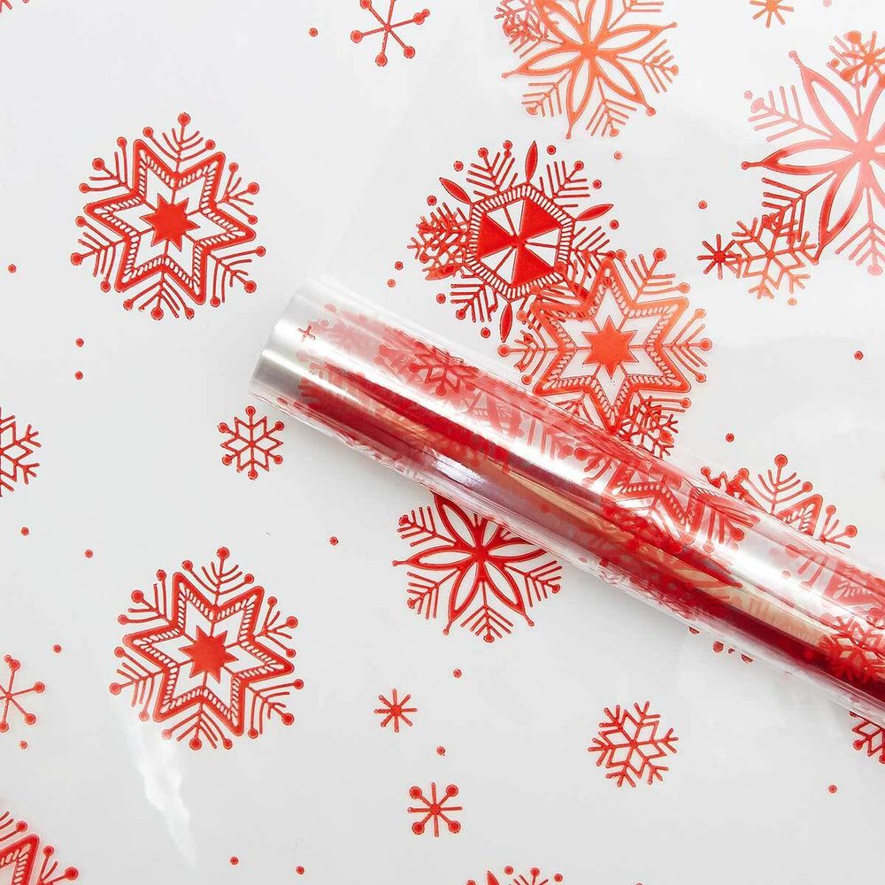 Пленка цветная Салютик 70см*10 м (красный) 4971