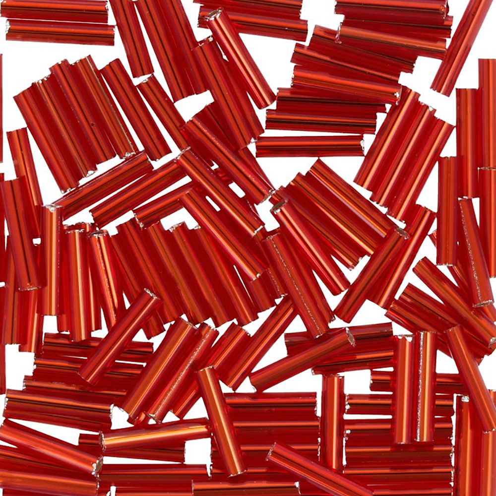 Бисер Toho Bugle 4 (9 мм), 500 г, 0025C красный