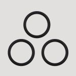 Кольца для бюстгальтера металл ⌀11.0 мм, 170 черный, Arta, 50 шт