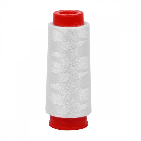 Нить водорастворимая Max 40s/2, 1000 м, 100% полиэстер, цв. белый / 1 бобина