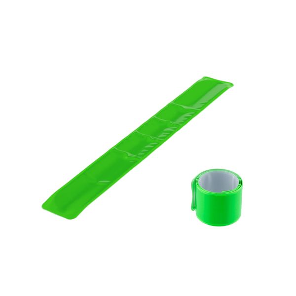 Световозвращатель-браслет самофиксирующийся 30 мм, 1 шт, 100% ПВХ, 05 я.салатовый, Gamma FLK-23