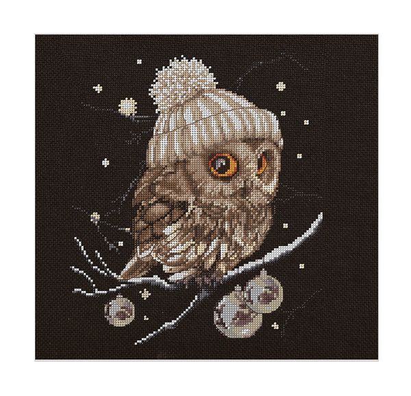 Набор для вышивания нитками Thea Gouverneur, Это зима, 31х30 см