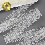 Кружево отделочное в стиле "трикотаж" 30 мм, 1659-1 цв.02 молочный, 27.4 м
