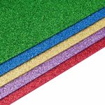 Фоамиран с глиттером, ассорти, 20х30 см, 2 мм, упак./5 шт., Astra&Craft (1), EVA-1012