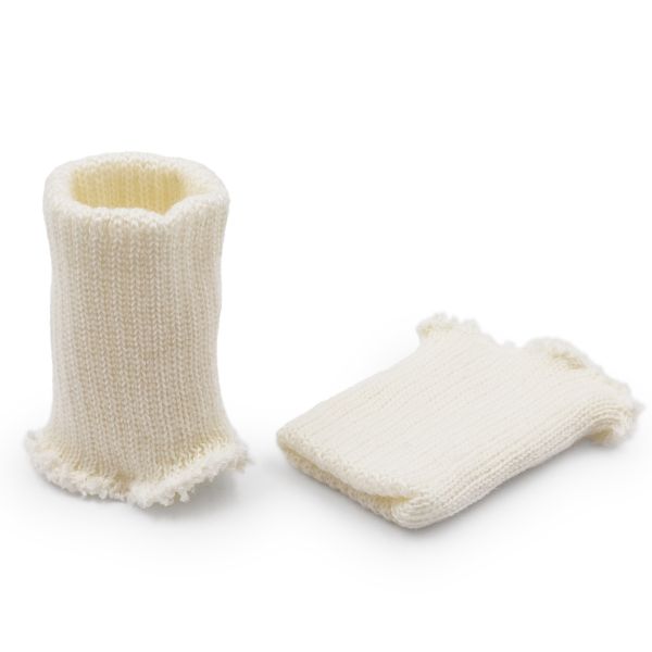 Манжеты трикотажные 7.0х9.5 см, 1 пара, плотные без шва, 301/с снежок