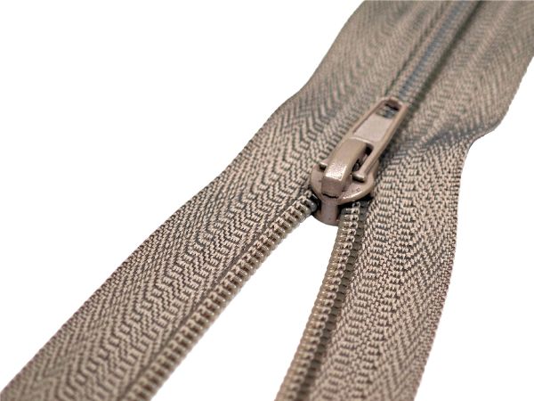 Молния спираль (витая) (цв.SBS) брючная Т4 (4 мм) 1 зам., н/раз., 20 см, автомат, S-323 т.бежевый, 100 шт