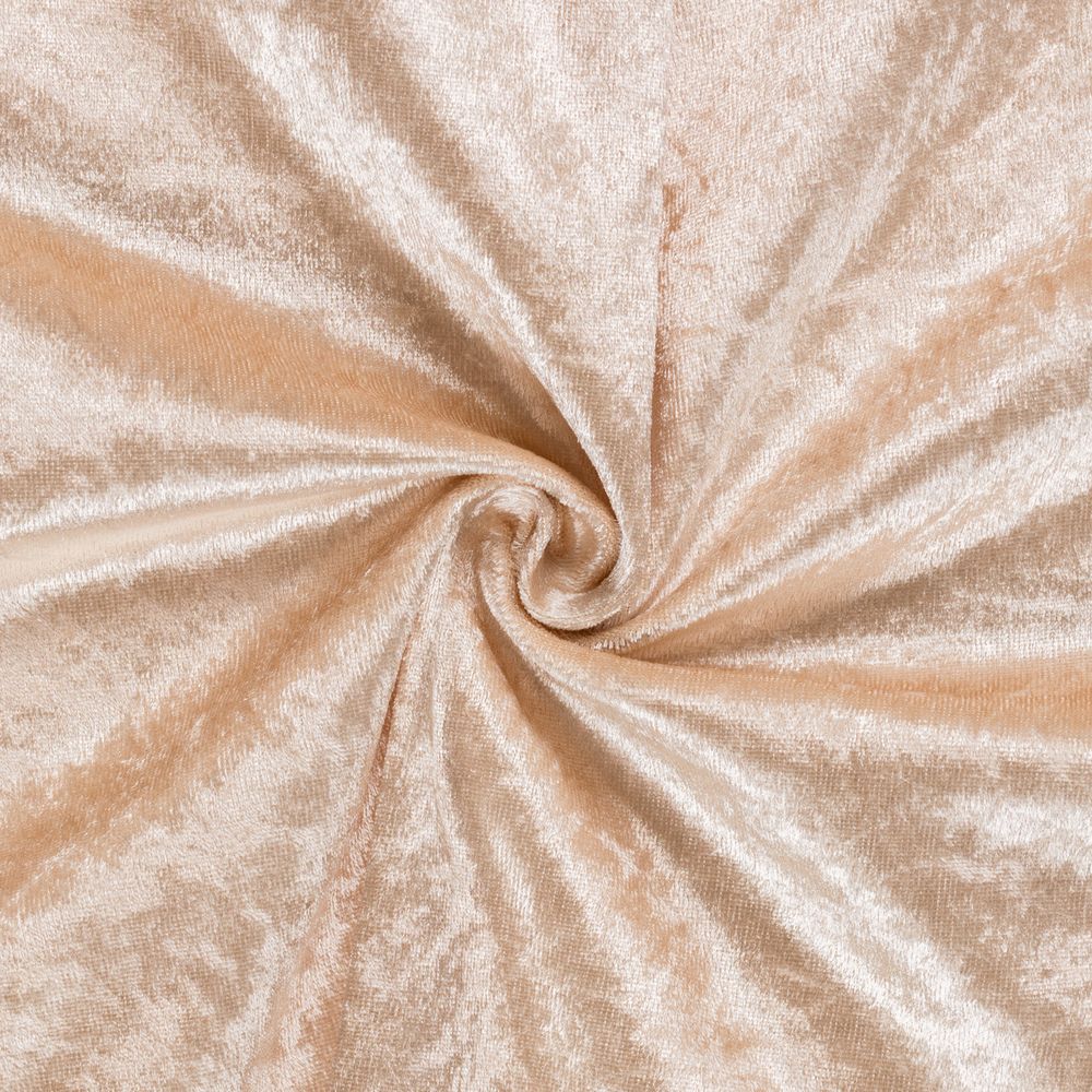 Плюш (ткань) 00 Peppy PCVL, 250±5 г/м², 150±2 см / 5 метров, винтажный, 02 св.бежевый