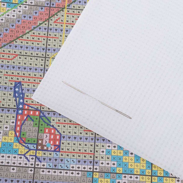 Набор для вышивания нитками Овен, Ёлочная игрушка. Новогодние часы 9х8,7см