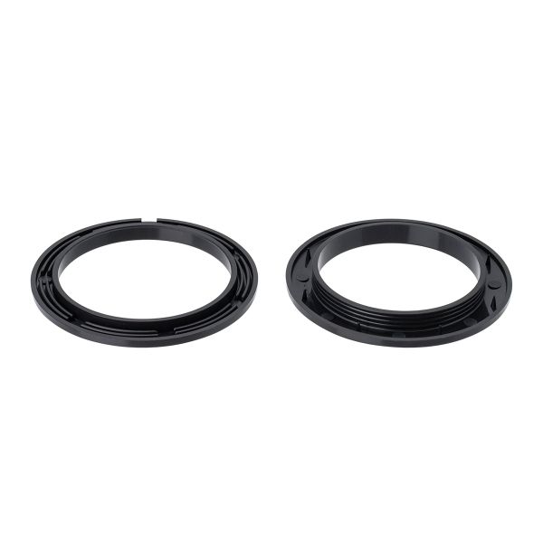 Люверс шторный ⌀50 мм, с многоур. замком пластик, 24 черный, 10 шт