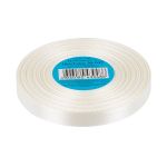 Лента атласная 1-сторонняя 12.0 мм / 33±2 метра, №042 молочный, в термоплёнке, Gamma