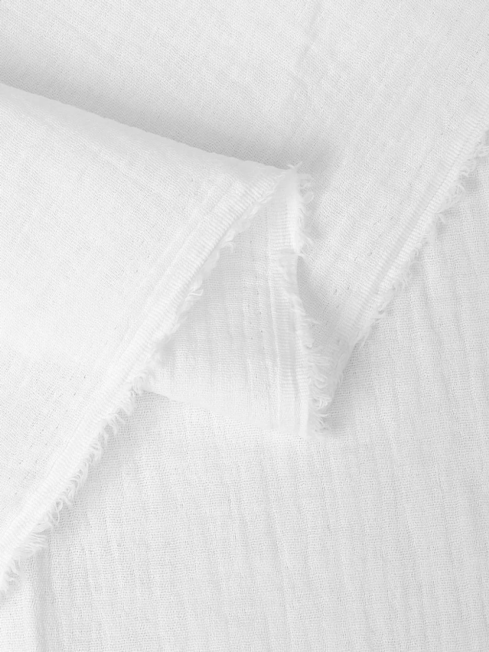 Муслин 125 г/м², 130 см / 2 метра, TBY.Mus.24723.2.2, цв.02 белый