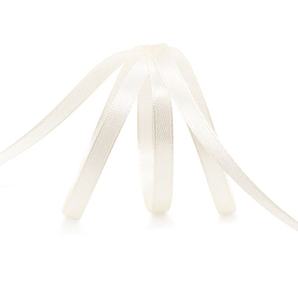 Лента атласная 1-сторонняя 6.0 мм / 22.86±1 метров, 047 молочный, Globus