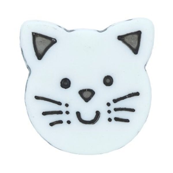 Пуговицы детские 15 мм, 36 шт, №D501 белый, Gamma AY 9998