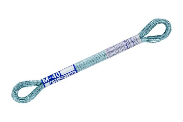 Мулине Gamma полиэстер 100%, цв.М-40 св.голубой, 12 мотков по 6 метров