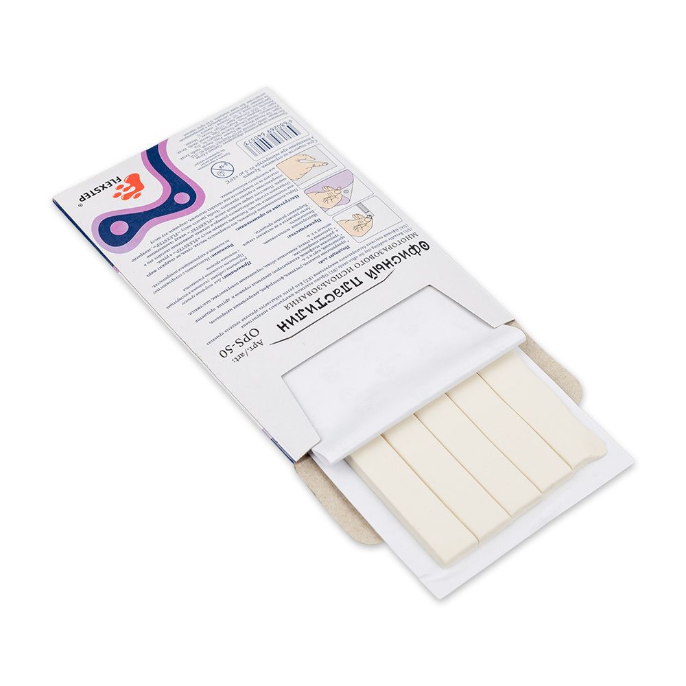 Офисный пластилин многоразового использования Flexstep OPS-50 50 г, полоска