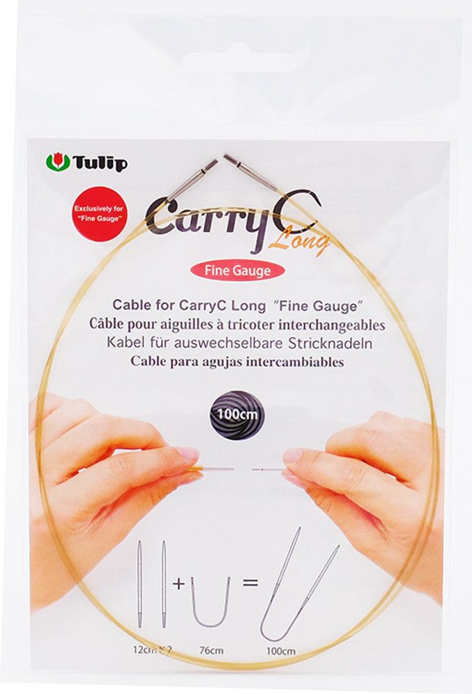 Тросик для съемных спиц CarryC Long &quot;Fine Gauge&quot;, длина 100см, Tulip, CTMM-62 /TOS/