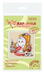 Набор для вышивания нитками МП Студия (Жар-птица), Рукодельное привидение, 11х11 см