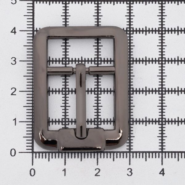 Пряжка ременная металл 20 мм, чер.никель, 10 шт