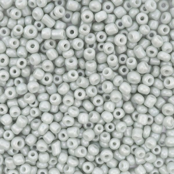 Бисер Astra&Craft 11/0 (2.1 мм), 200 г (10х20 г), цв. 975 светло серо-зеленый перламутровый