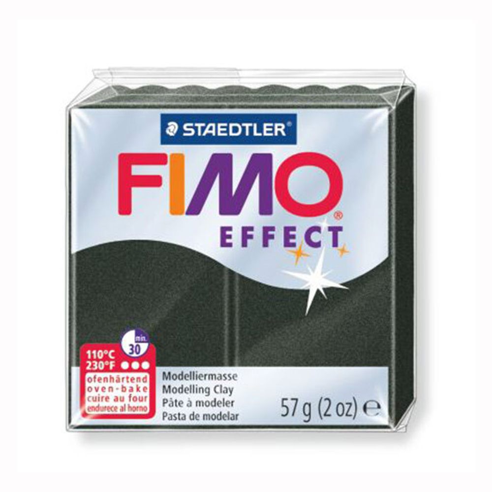 Полимерная глина Fimo Effect 57 г, 8020-907 перламутровый черный