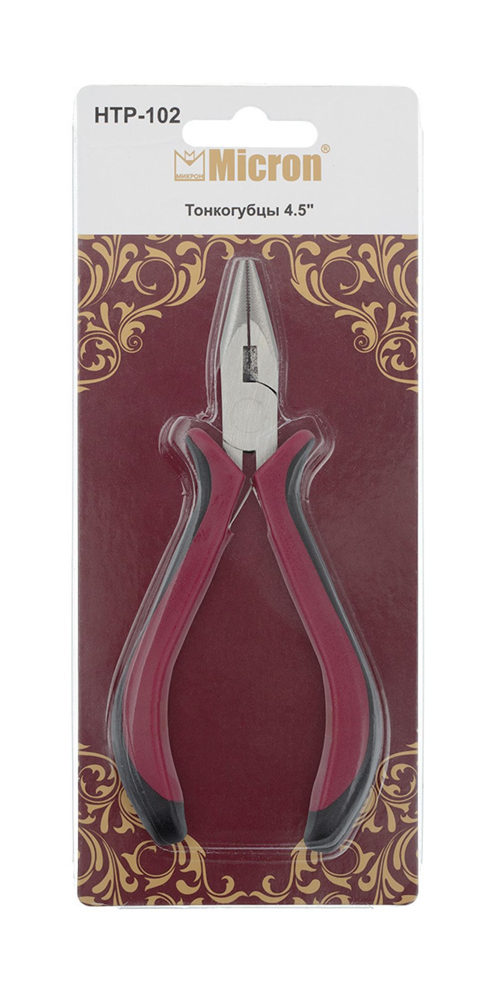 Инструмент для бижутерии: Тонкогубцы, 4.5 HTP-102, Micron