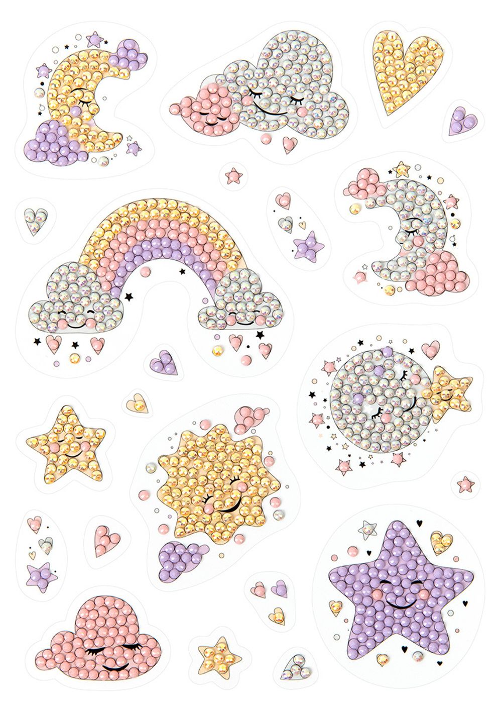 Алмазная (кристальная) мозаика Фрея ALVN-129, наклейки Сладкие мечты, 14х19.5 см