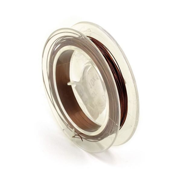 Проволока ⌀0,3мм арт.ТВ HET-08 цв.коричневый рул.10м