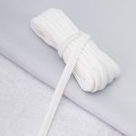 Лента бархатная (тесьма) 10.0 мм / 10±0.5 метров, рис. 8508, белый, С3574Г17