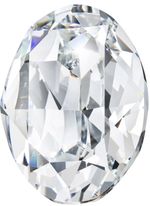 Стразы стекло 8х6 мм, 12 шт, белый (crystal), Preciosa 435-12-601