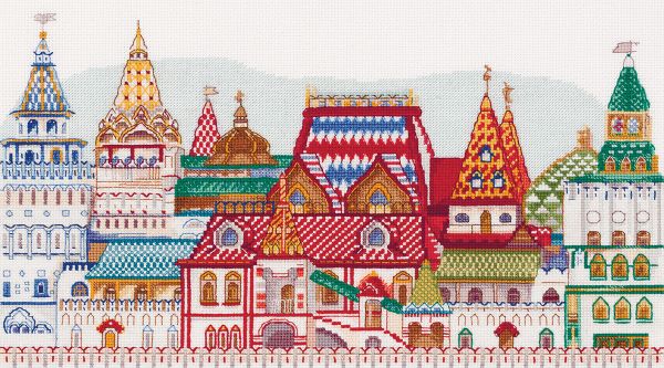 Набор для вышивания нитками Panna, Измайловский Кремль, 30х19 см