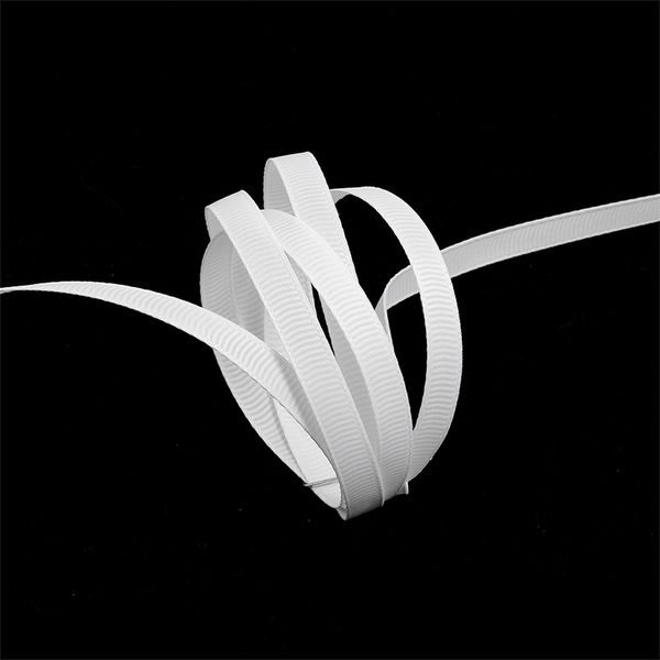 Лента репсовая (в рубчик) 6.0 мм / 22.8±1 метра, 029 белый Ideal, 91,4м картон