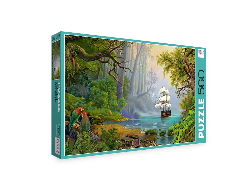 Пазл 560 элементов, Остров сокровищ, PZL-560/06, Фрея