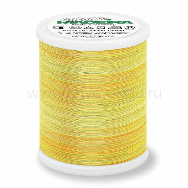 Нитки вышивальные хлопок Madeira Cotona multicolor №30, 400 м, цв. 511, 9331, 5 катушек