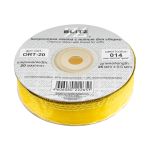 Лента капроновая (органза) 20.0 мм / 25 метров, 014 желтый/золото, Blitz ORT-20