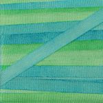 Лента (тесьма) шелковая 4.0 мм / 9.1±0.5 метров, M115 бл.зеленый/изумрудный, Gamma SRM-4