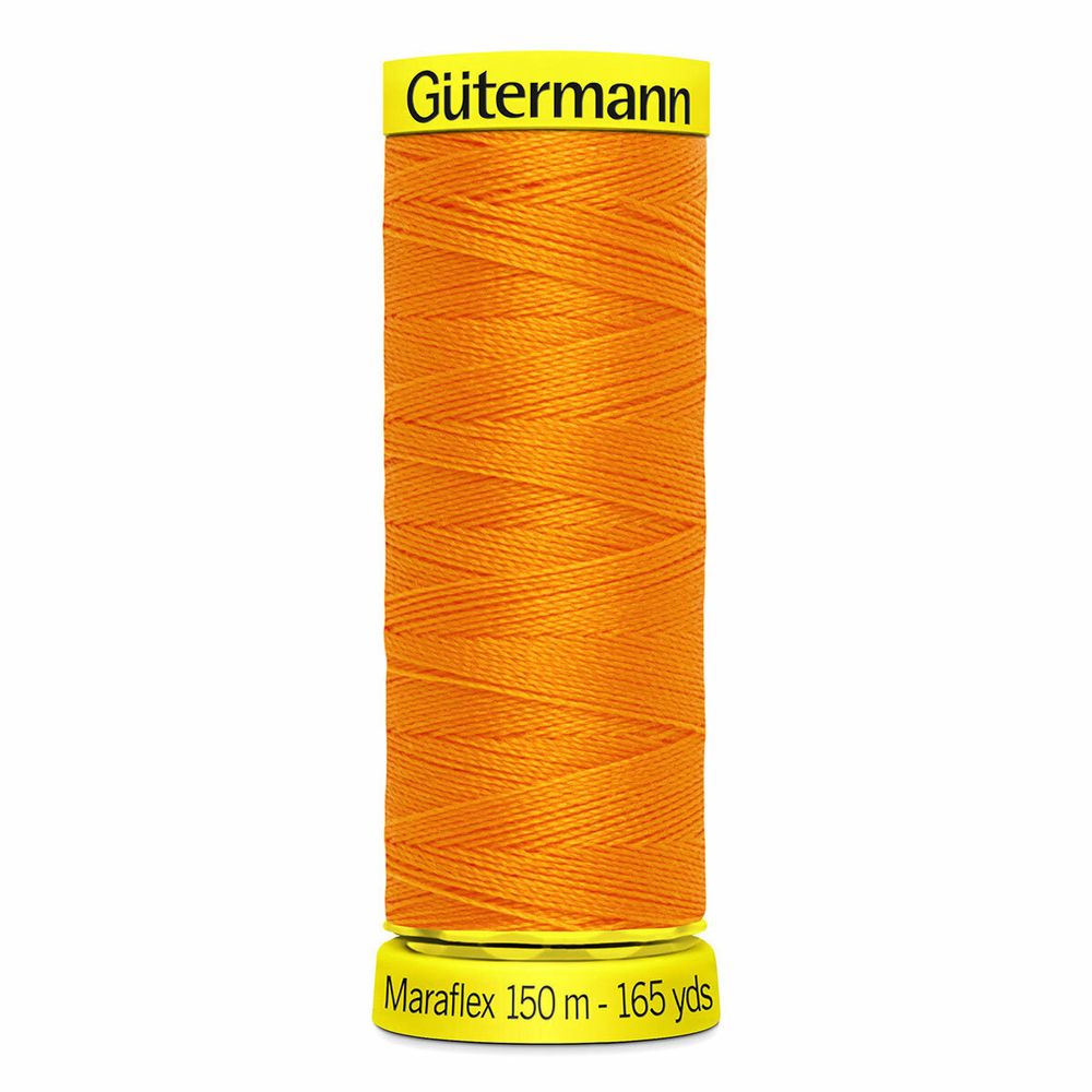 Нитки для трикотажа Gutermann Maraflex, 150м, 350 св.оранжевый, 5 катушек