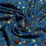 Штапель 110 г/м², шир.145 см, цв.с9 синий, 25м /TOS/