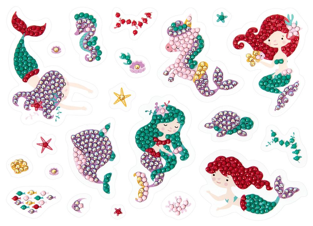 Алмазная (кристальная) мозаика Фрея ALVN-130, наклейки Подводное царство, 19.5х14 см