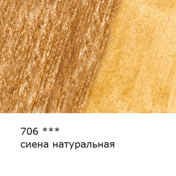 Карандаш акварельный художественный заточенный, 6 шт, 706 Сиена натуральная (Raw Sienna), Vista-Artista Gallery VGWP