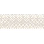 Кружево гипюр (плетёное) 57 мм / 10 м, бежевый, Gamma GGM-5701