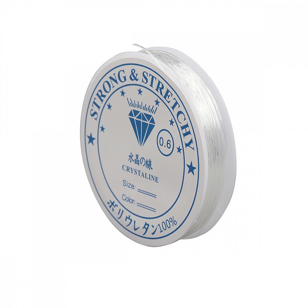 Нитки силиконовые ТВ 0215-1012 0,6мм цв.прозрачный 10х30м