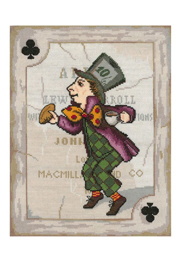 Набор для вышивания нитками Нитекс, Безумный шляпник 19х25 см